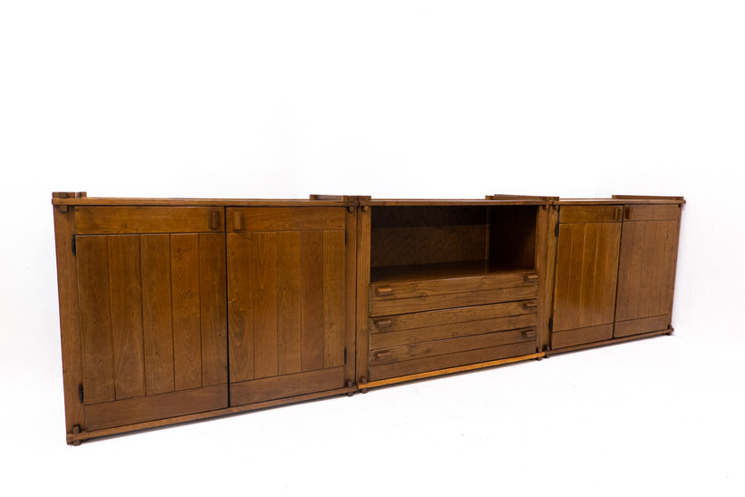 Mid-Century Modern Italian Chest of Drawers, Oak, 1970s - Sold per unit