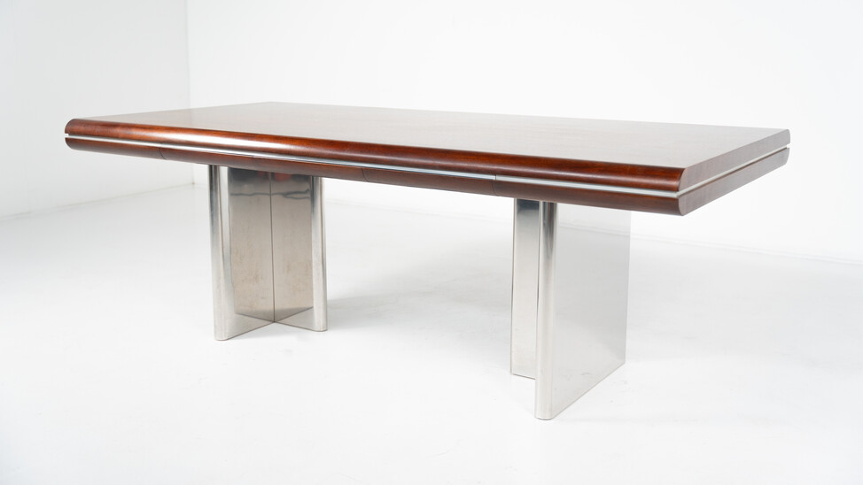 Mid-Century Modern Italian Desk by Hans von Klier for Skipper, 1970s