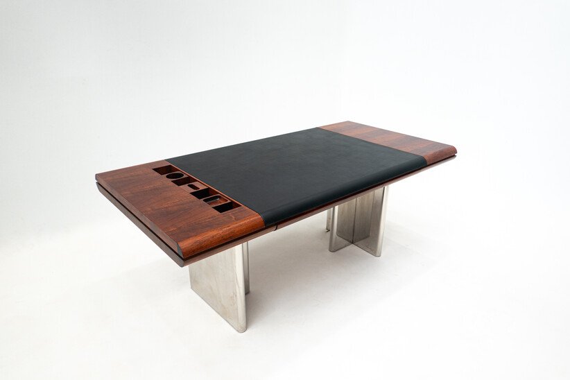 Mid-Century Modern Italian Desk by Hans von Klier for Skipper, 1970s