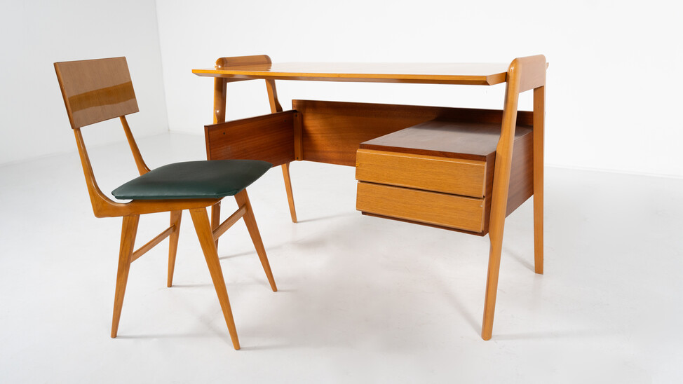 Mid-Century Modern Italian Desk Set  by Vittorio Dassi, 1950s