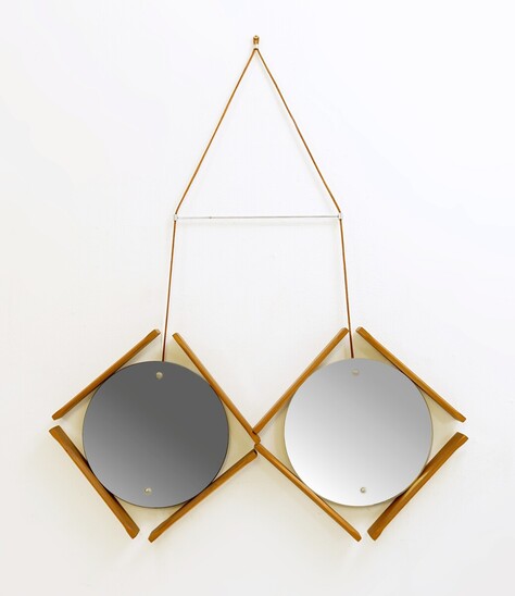 Mid-Century Modern Italian Double Mirrors, 1960s