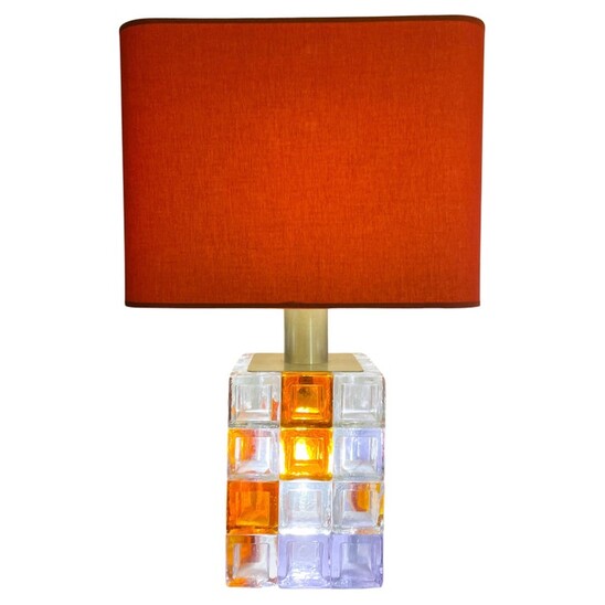 Mid-Century Modern Italian Murano Glass Table Lamp by Albano Poli for Poliarte - 1960s