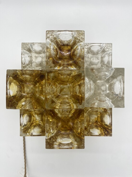 Mid-Century Modern Italian Murano Glass Table Lamp by Albano Poli for Poliarte, 1960's
