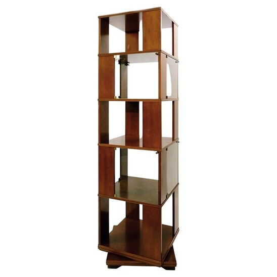 Mid-Century Modern italian revolving bookcase