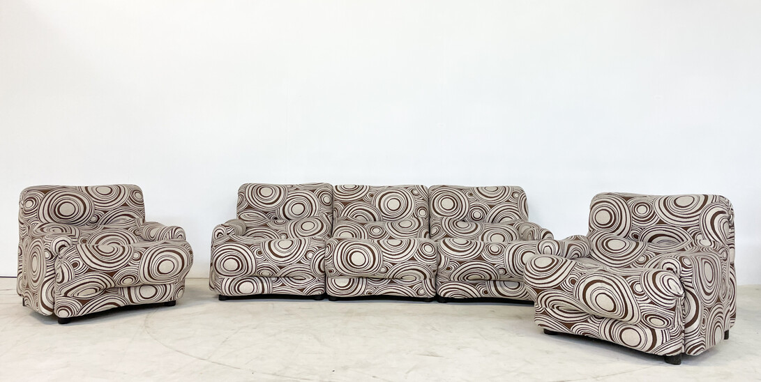 Mid-Century Modern Italian Seating Set by Emilio Guarnacci and Felix Padovano for 1P, 1960s - Original Upholstery