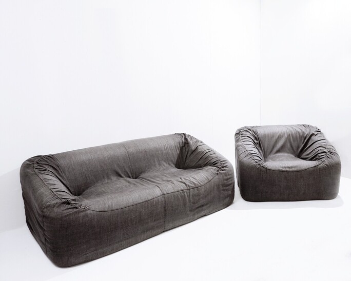 Mid Century Modern Italian Seating Set 