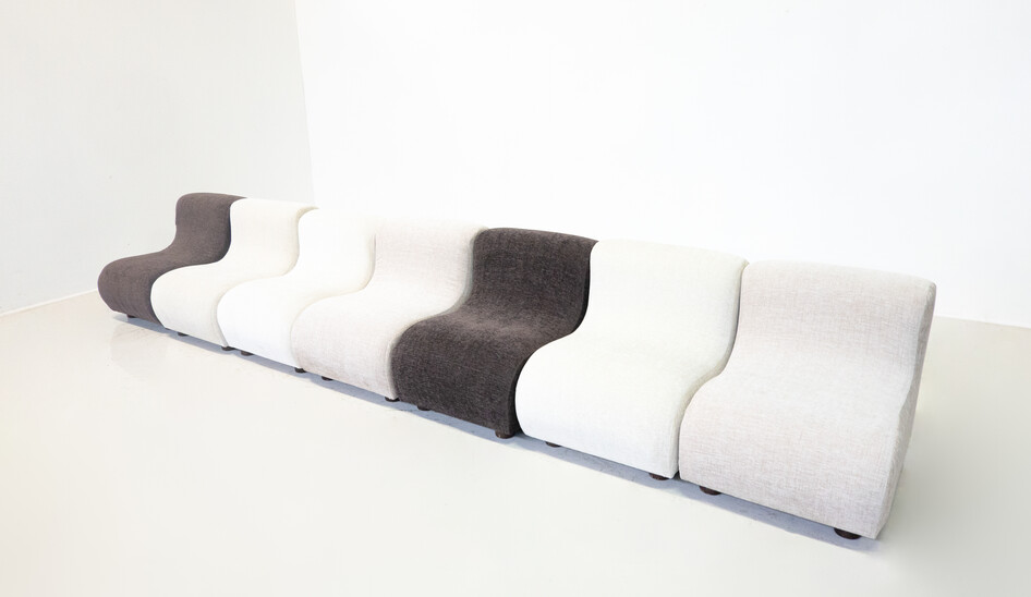 Mid-Century Modern Italian Sofa,1960s - Sold Individually - New Upholstery