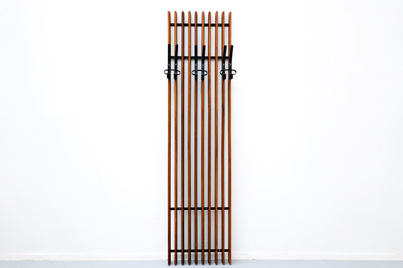 Mid-Century Modern Italian Wooden Coat Rack, 1960s