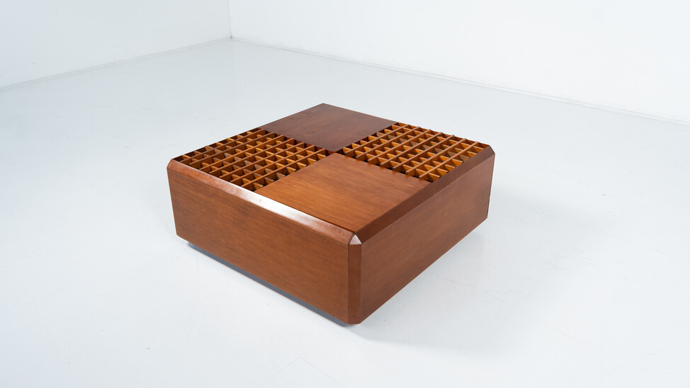 Mid-Century Modern Italian Wooden Coffee Table, 1960s