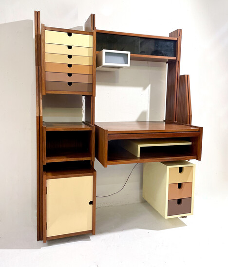 Mid-Century Modern Italian Wooden Desk, 1960s