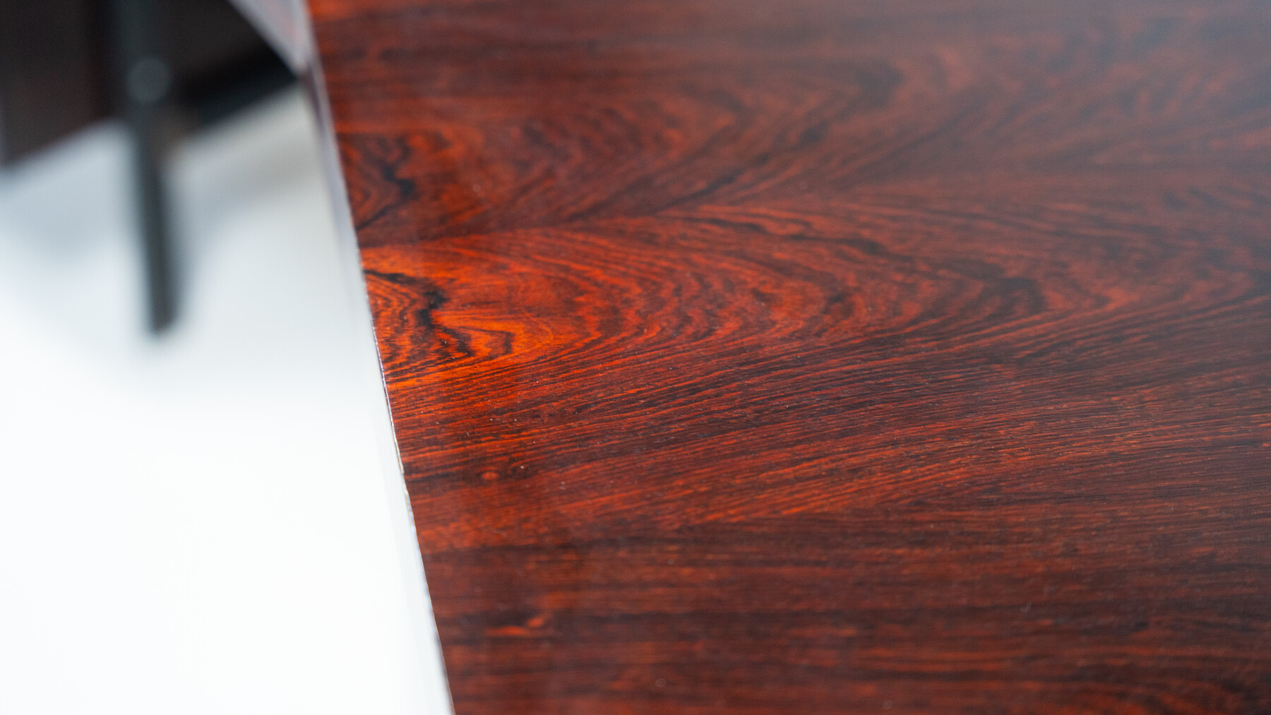 Mid-Century Modern Italian Wooden Desk with Drawers, 1960s
