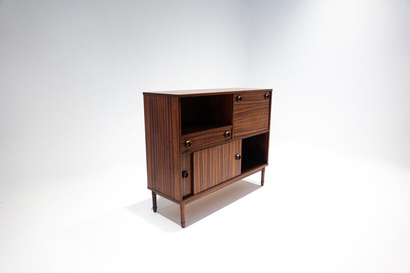 Mid-Century Modern Italian Wooden Highboard, 1960s