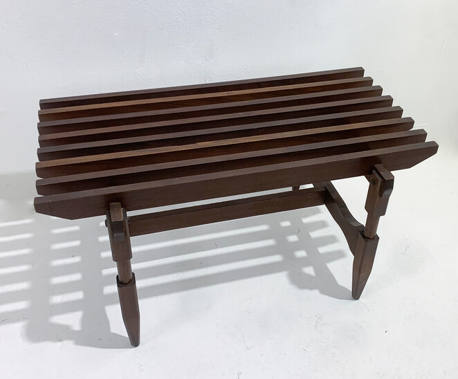 Mid-Century Modern Italian Wooden Stool, 1960s