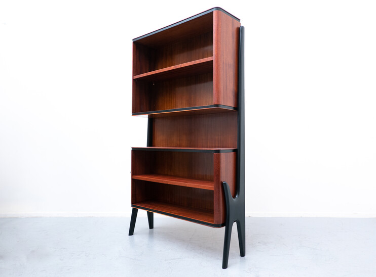 Mid-Century Modern Italian Wooden Wall Unit, 1950s