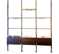 Mid-Century Modern Italian Wooden Wall Unit, 1960s
