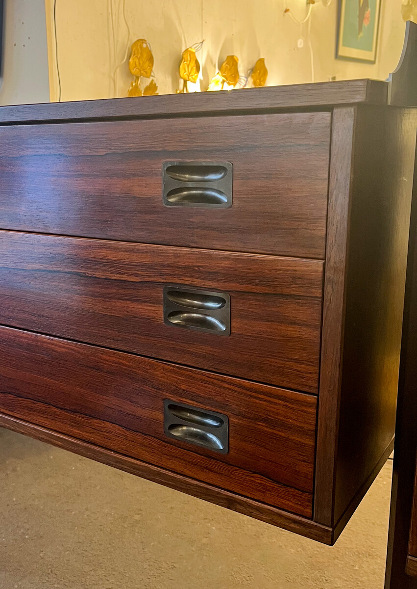 Mid-Century Modern Italian Wooden Wall Unit, 1960s