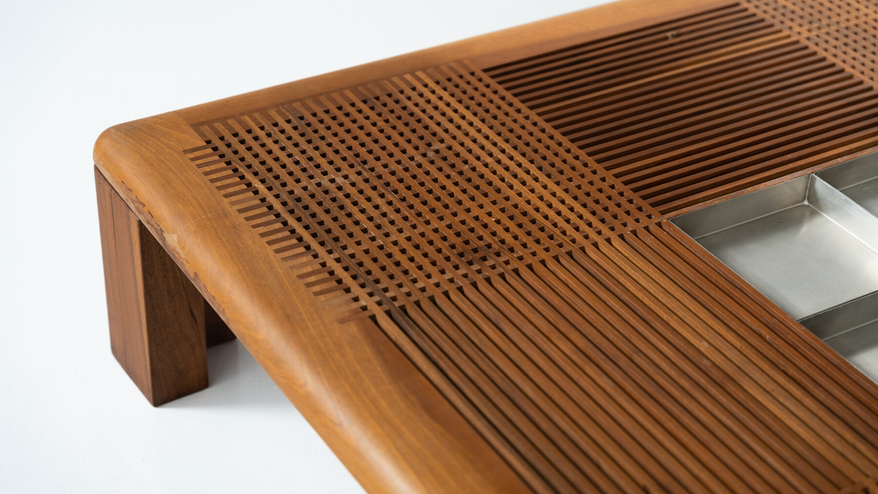 Mid-Century Modern Large Italian Coffee Table by Silvio Coppola, 1970s