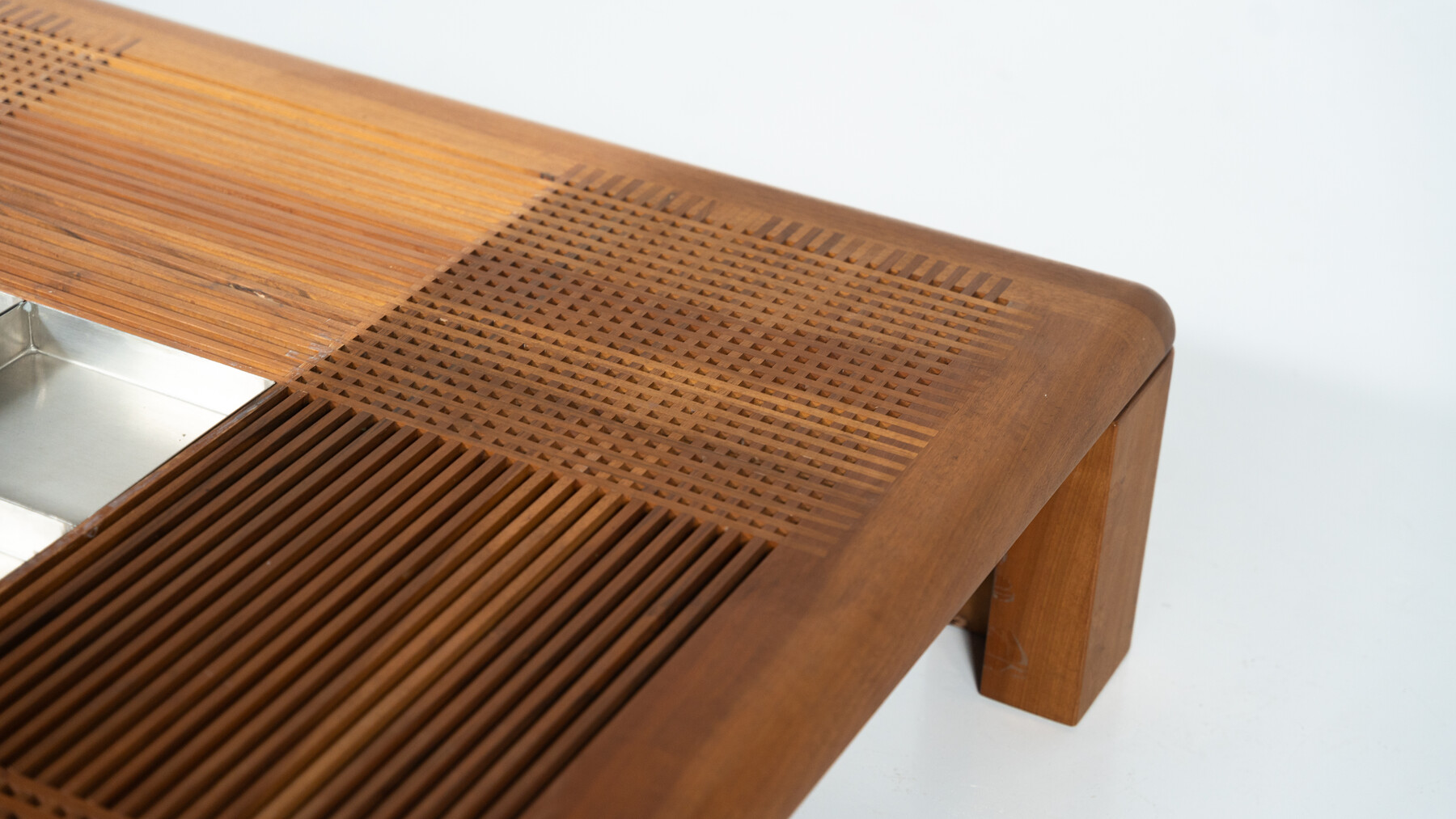 Mid-Century Modern Large Italian Coffee Table by Silvio Coppola, 1970s