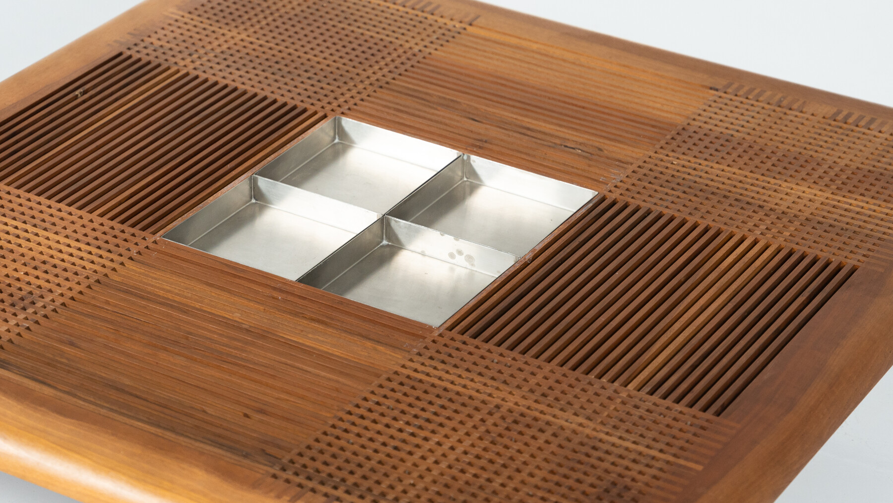 Mid-Century Modern Large Italian Coffee Table by Silvio Coppola, 1970s