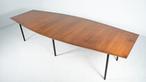 Mid-Century Modern Large Wooden Dining Table for Knoll