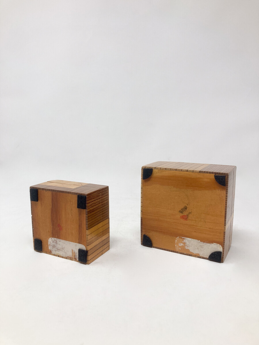 Mid-Century Modern Little Marquetry Boxes