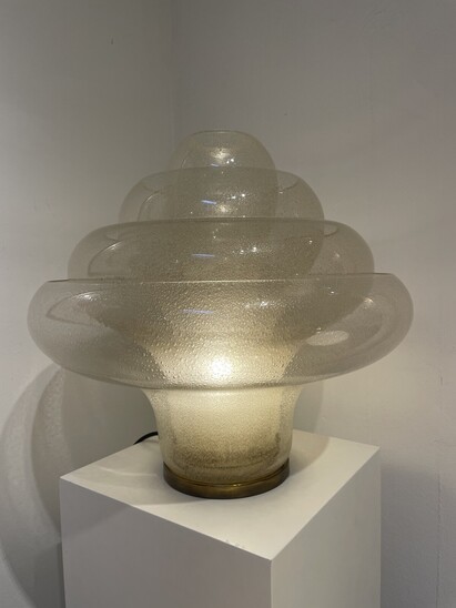 Mid-Century Modern Lotus Lamp LT305 by Carlo Nason, Italy, Murano Glass, 1969