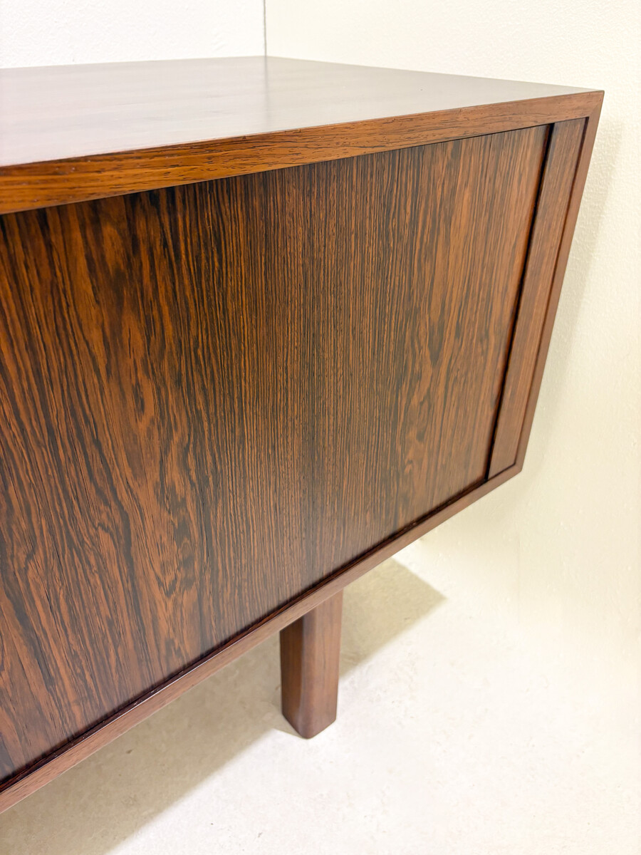 Mid-Century Modern Low Sideboard With Sliding Doors, Italy, 1960s