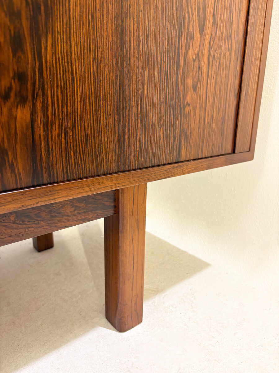 Mid-Century Modern Low Sideboard With Sliding Doors, Italy, 1960s