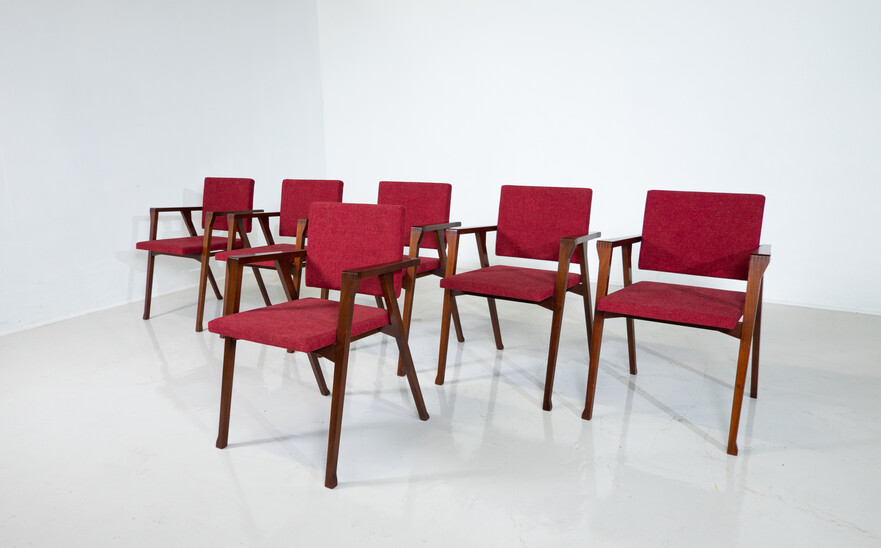 Mid-Century Modern 'Luisa' Chair by Franco Albini, Italy, c.1955 (6 Chairs)