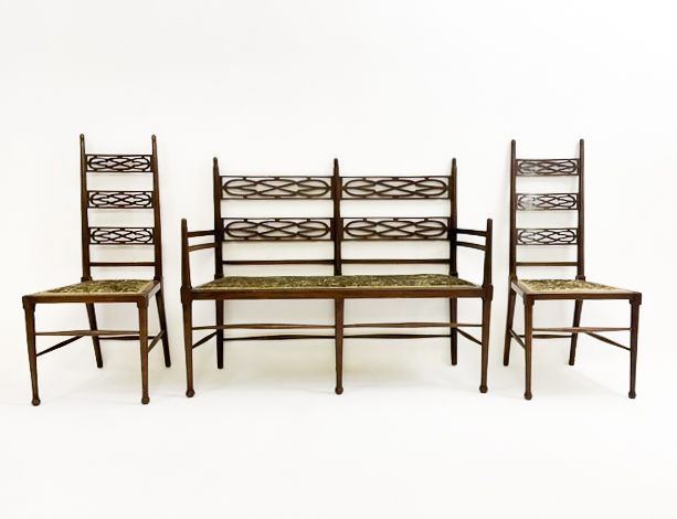 Mid-Century Modern Mahogany Seating Set, c.1900