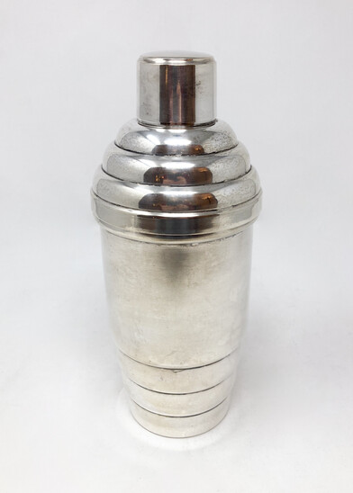 Mid-Century Modern Metal Cocktail Shaker
