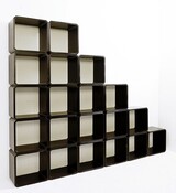 Mid Century Modern Mid-Century Set Of Modular Wooden Cubes