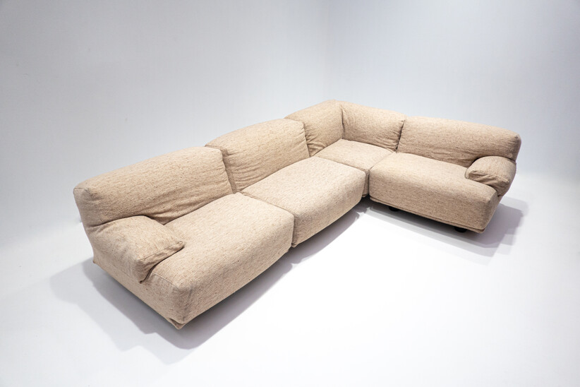 Mid-Century Modern Modular Fiandra Sofa by Vico Magistretti, Cassina, Italy,1970s