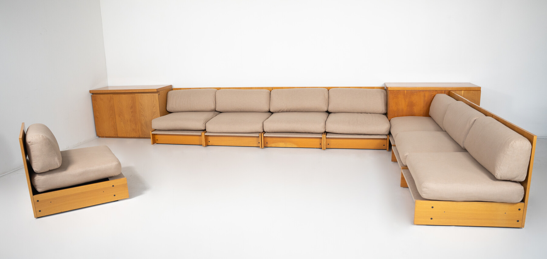 Mid-Century Modern Modular Seating Set, Italy, 1960s - New Upholstery 