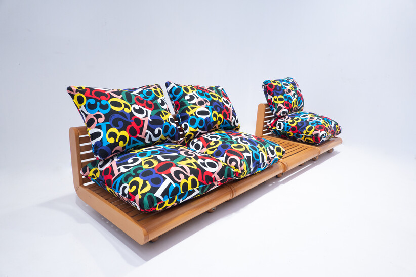 Mid-Century Modern Modular Sofa by Giuliana Gramigna and Sergio Mazza, Italy