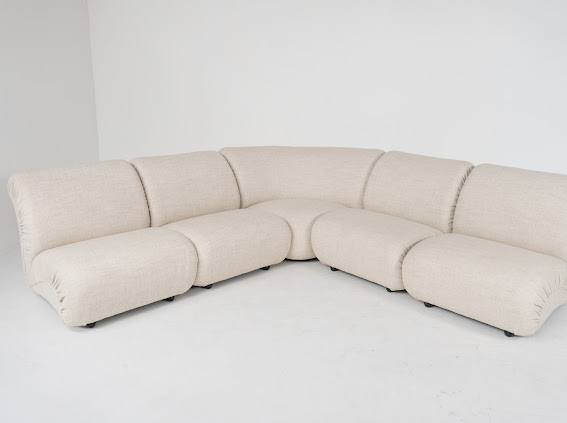 Mid-Century Modern Modular Sofa, Italy, 1960s - New Upholstery