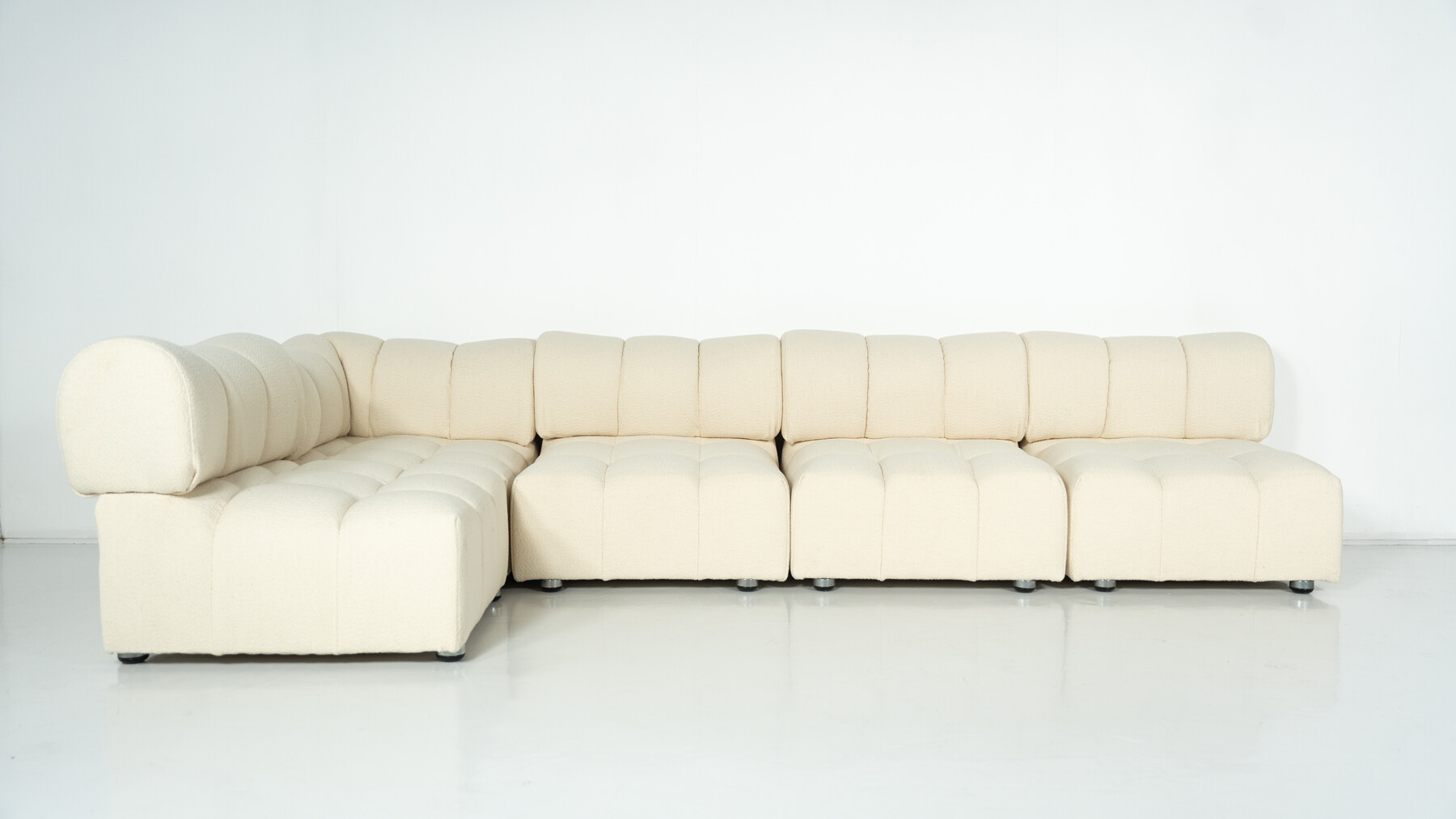 Mid-Century Modern Modular Sofa, Italy, 1970s - New Upholstery 