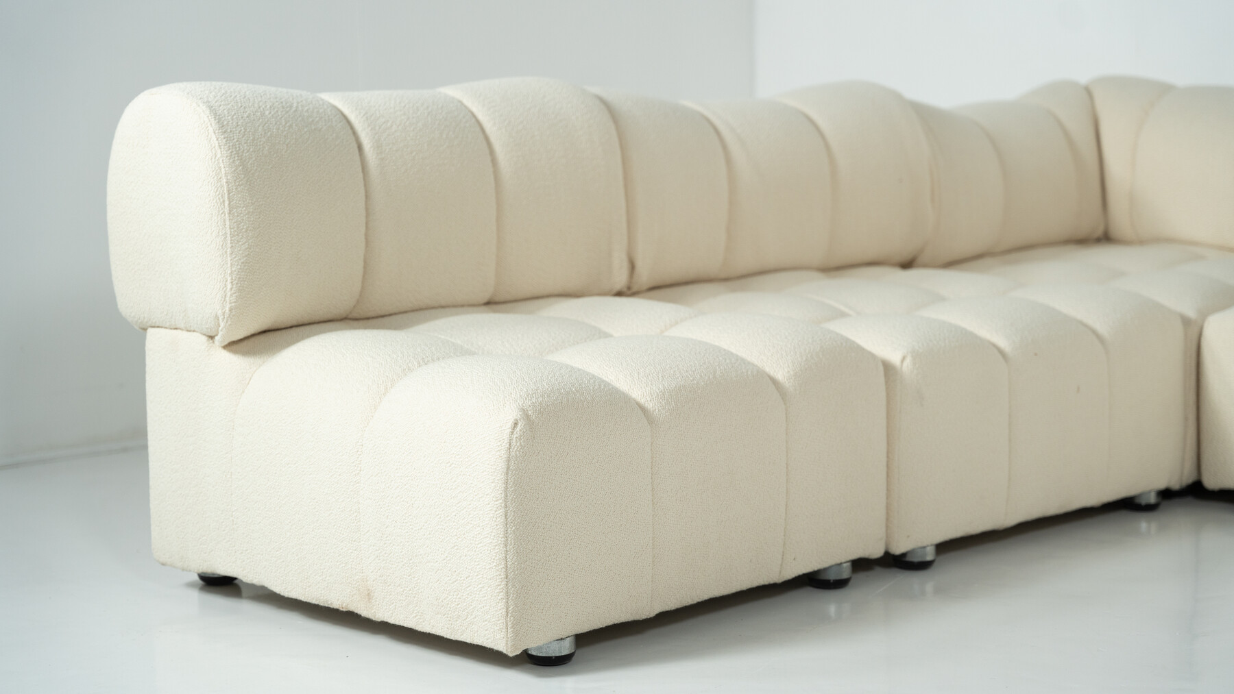 Mid-Century Modern Modular Sofa, Italy, 1970s - New Upholstery 