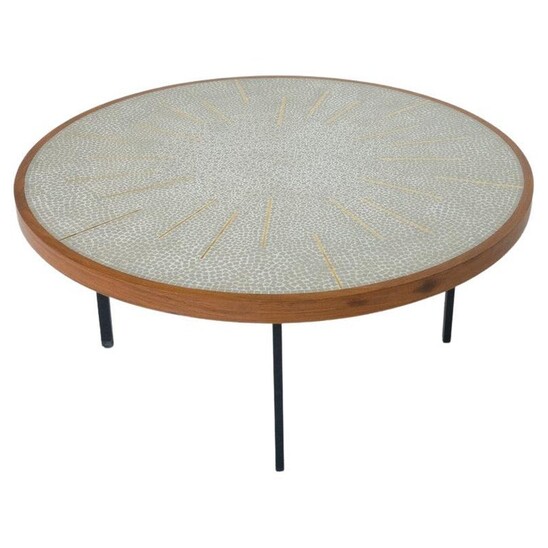 Mid-Century Modern Mosaic Coffee Table, Germany, 1970s