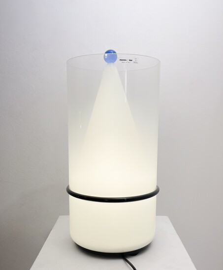 Mid-Century Modern Murano Glass Pencil Table Lamp by Murano Due, 1980s