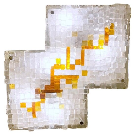 Mid-Century Modern Murano Glass Sconce by Poliarte - Italy 1970s