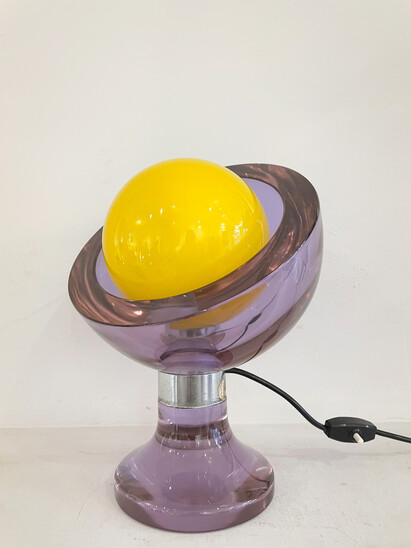 Mid-Century Modern Murano Glass Table lamp by Seguso Vetri D'arte