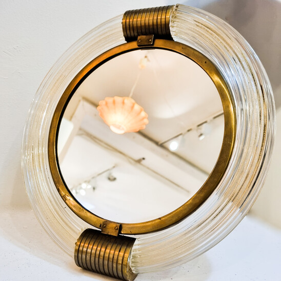 Mid-Century Modern Murano Glass Vase by Seguso Vetri d'Arte