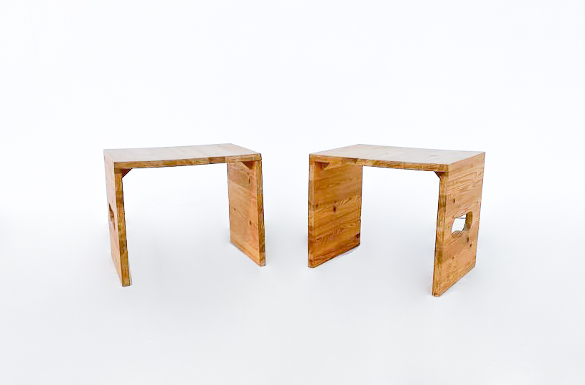 Mid-Century Modern Nightstands by Mario Ceroli for Poltrona, 1970s