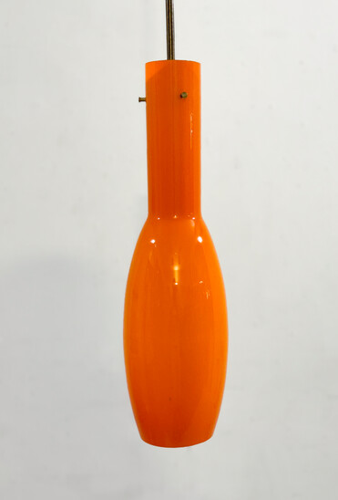 Mid-Century Modern Orange Suspension, Italy, 1960s