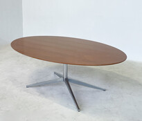 Mid-Century Modern Oval Dining Table by Florence Knoll, 1960s
