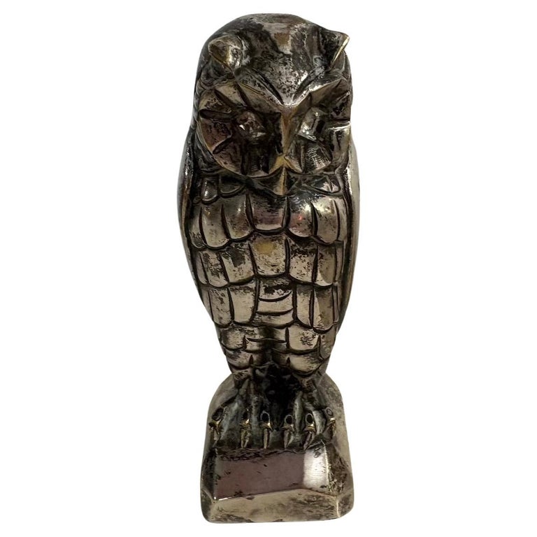 Mid-Century Modern Owl Sculpture 