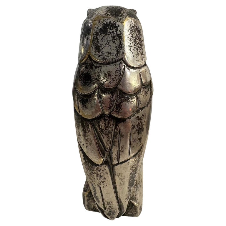 Mid-Century Modern Owl Sculpture 