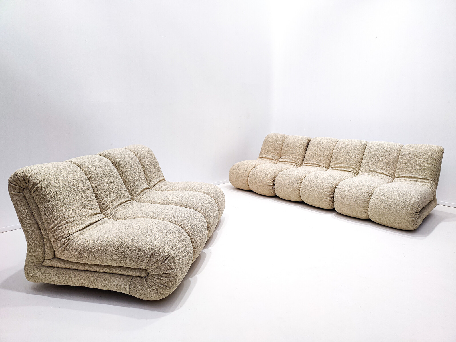 Mid-Century Modern Pagru  Modular Sofa by Claudio Vagnoni for 1P, Italy, 1960s