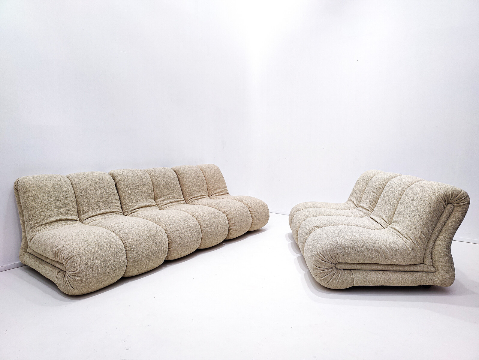 Mid-Century Modern Pagru  Modular Sofa by Claudio Vagnoni for 1P, Italy, 1960s